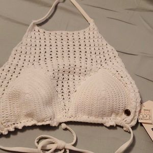 Billabong Halter Crochet Top